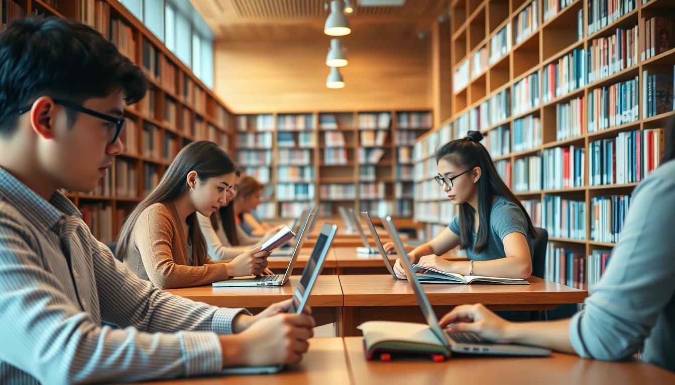 Student developing practical and academic skills